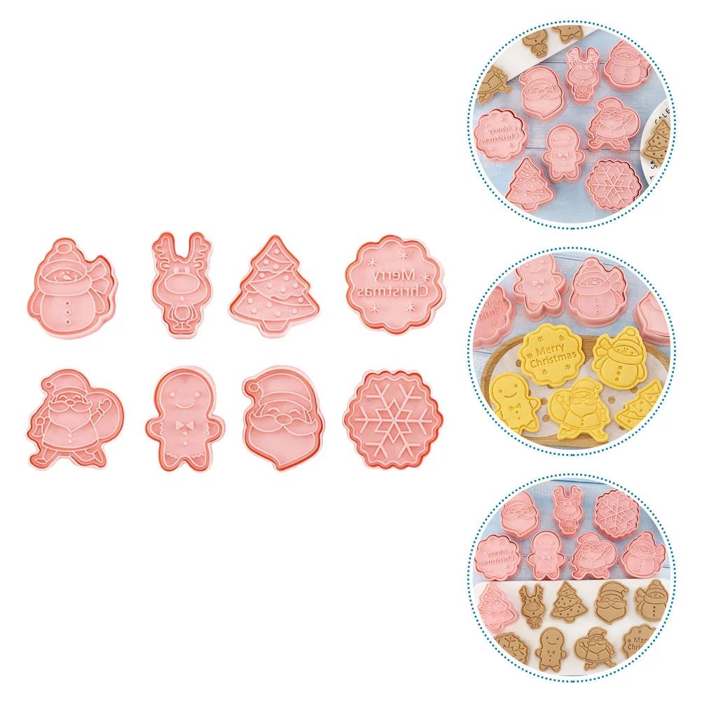 

8Pcs Exquisite Christmas Biscuit Molds Cookie Molds