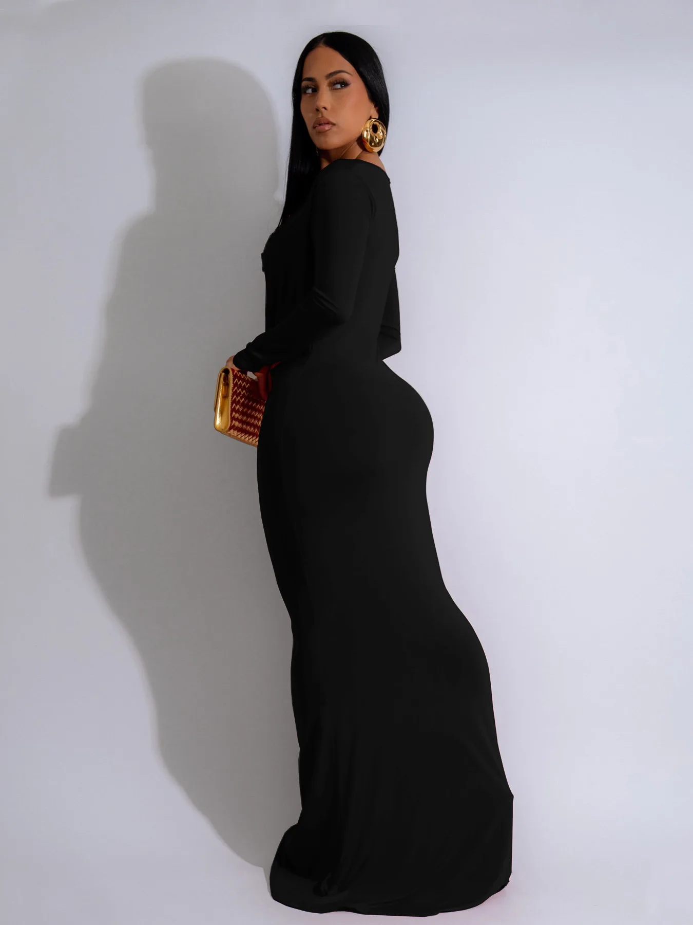 Tw570 Европейское и американское трансграничное платье в стиле Ins с глубоким