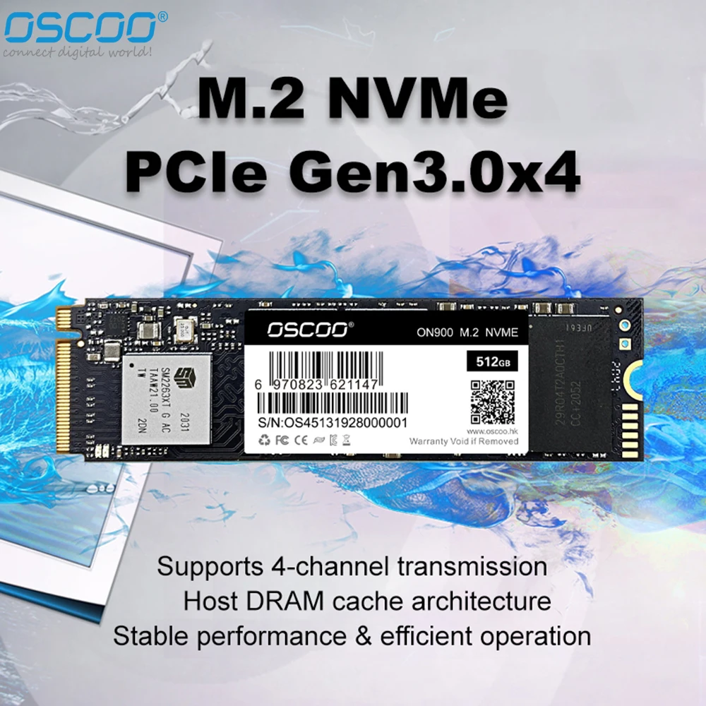 OSCOO SSD M2 NVME 512 ГБ 256 1 ТБ M.2 2280 PCIe 3.0 Жесткий диск Nmve Внутренний твердотельный