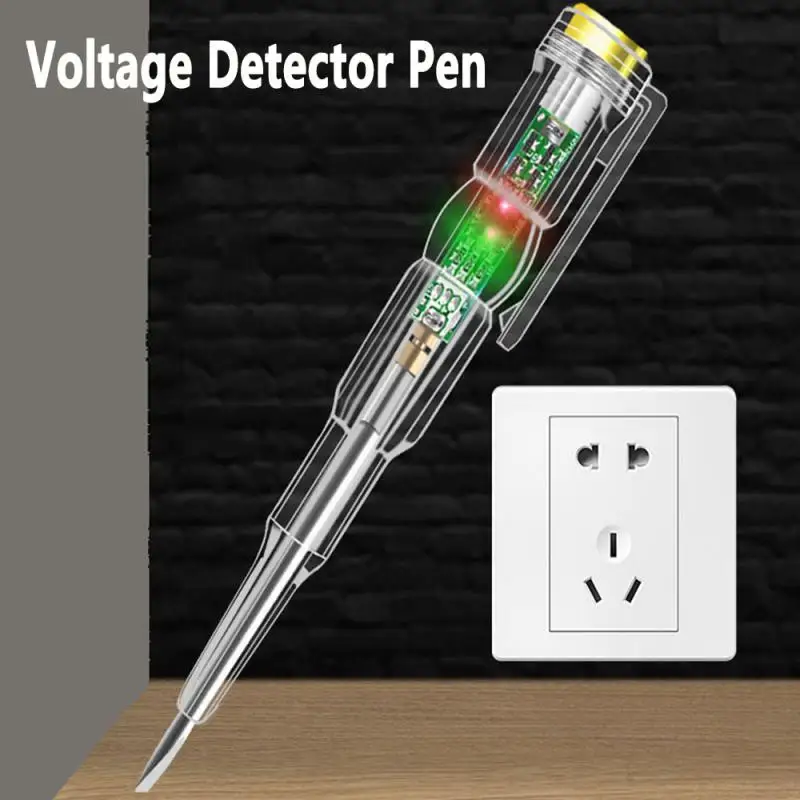 

24-250V Electricity Pen Responsive Electrical Tester Pen Probe Light Voltage Tester With Indicator Light Electrician Tool