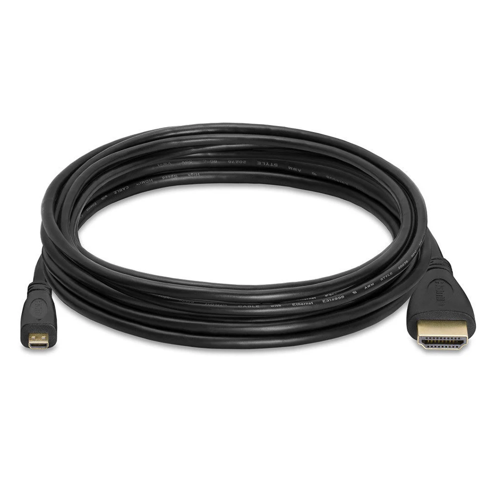 

Кабель-преобразователь 0,5 м Micro-Type Hdmi-Hdmi папа для Droid Htc 4G 1080P