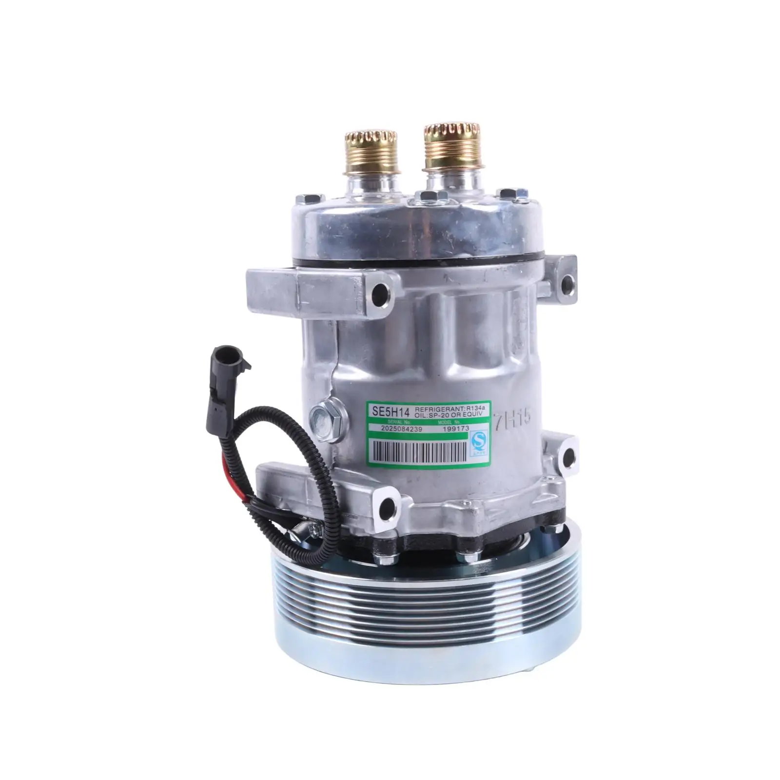 Фото Компрессор кондиционера 12V 8PK 317008A3 86993463 504078610 75R-81412 для тракторов New Holland TG255 TG285 TG210, Case MX230 MX285 MX210 №3