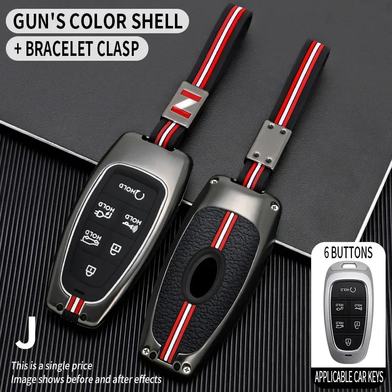 Для Hyundai Solaris Sonata Hybrid NEXO NX4 Grand Santa Fe Tucson LAFESTA CUSTO Ionic Grandeur GN7 Металлический чехол для