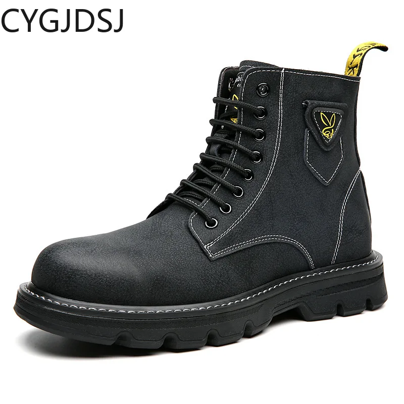 

Ankle Boots Luxury Brand Designer Chunky Boots Winter Shoes Men Casuales Stivali Platform Shoes Leather Casual Shoes Snow Boots