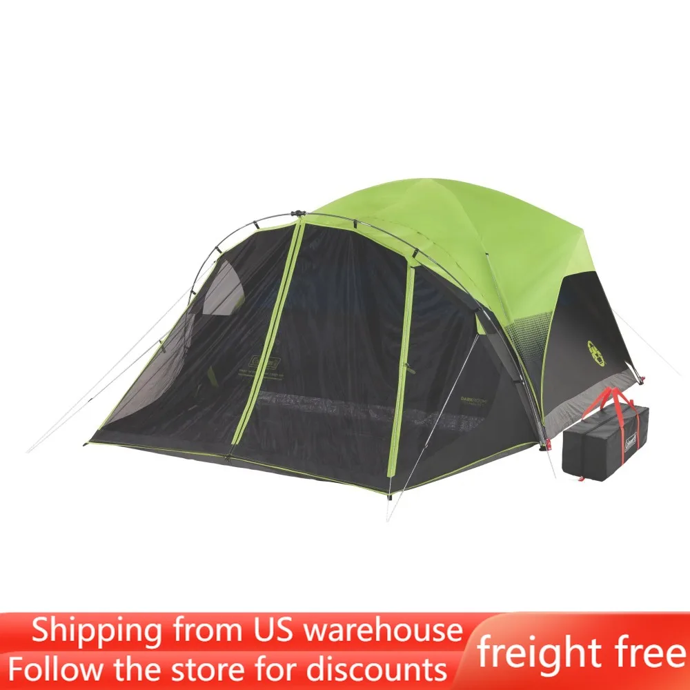 

Green Camping Supplies 2 Rooms Camping Tent Travel Nature Hike,Freight Free,Tents Outdoor Shelters Hiking Sports Entertainment