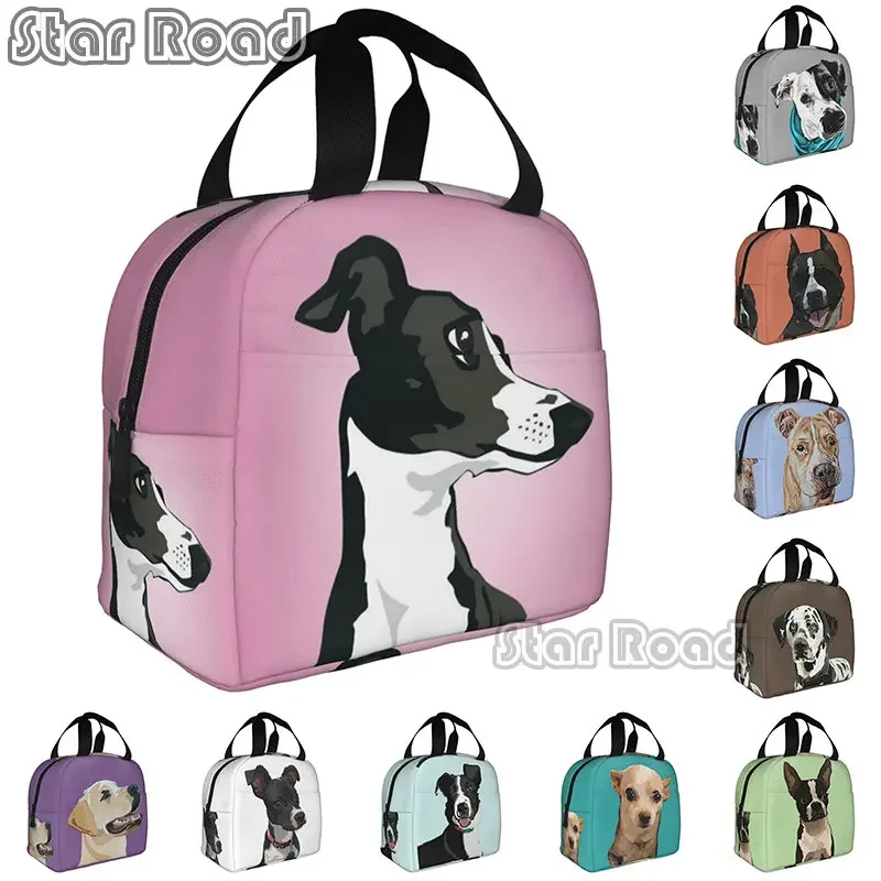 Забавная изолированная сумка для ланча Greyhound женщин герметичная щенков