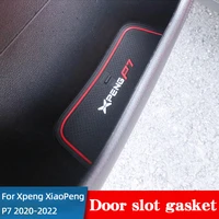 car door slot gasket for xpeng xiaopeng p7 2020 2022 pu anti slip liner waterproof dustproof interior accessories
