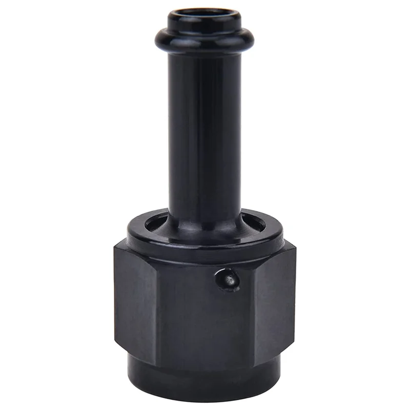 

6AN мама до 5/16 прямые поворотные фитинги Алюминиевый шланг штуцер топливной линии адаптер черный (5/16 дюйма)