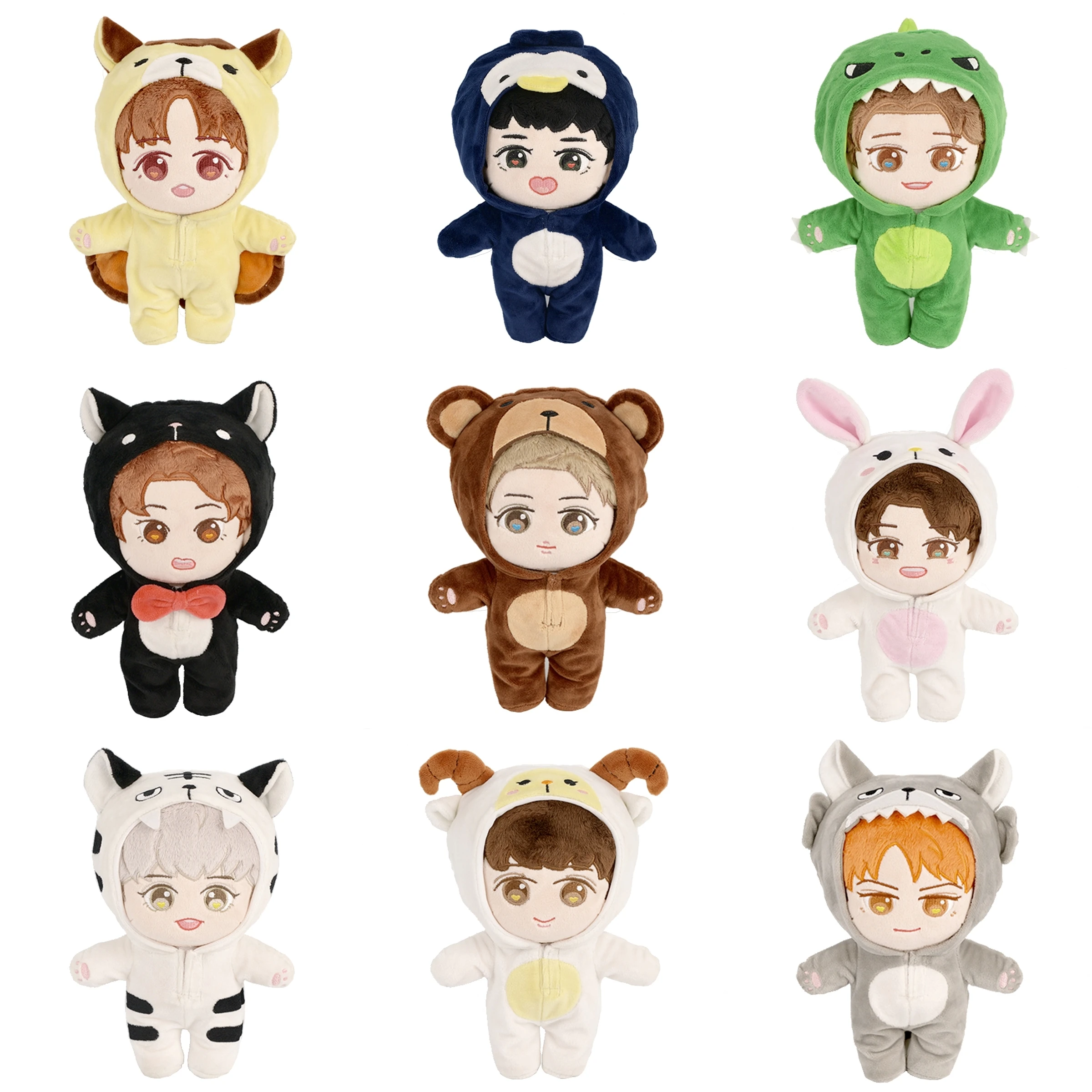

EXO plush doll BAEKHYUN CHEN KAI LAY SEHUN D.O. CHANYEOL SUHO XIUMIN Korean pop Star Fans Support Stuffed toys quality gifts