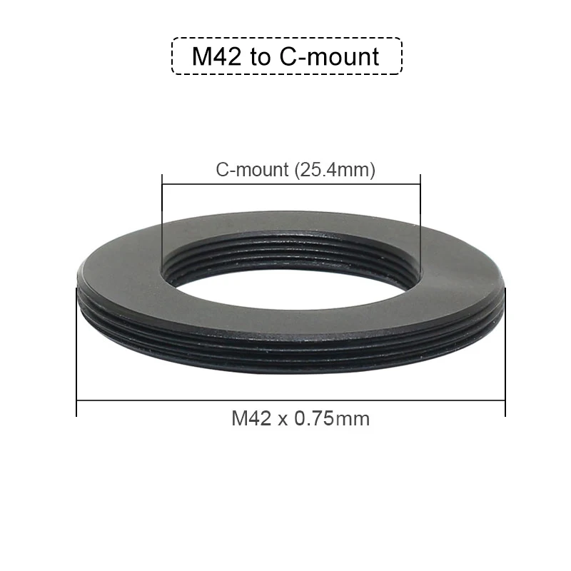 

Переходное кольцо с байонетом M42 на RMS M42 на C Объектив микроскопа с резьбой RMS/крепление объектива на кольцевой адаптер интерфейса M42x0,75 мм