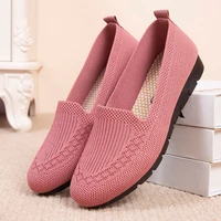 casual shoes womens summer mesh breathable flat shoes ladies comfort light sneaker socks women slip on loafers zapatillas muje