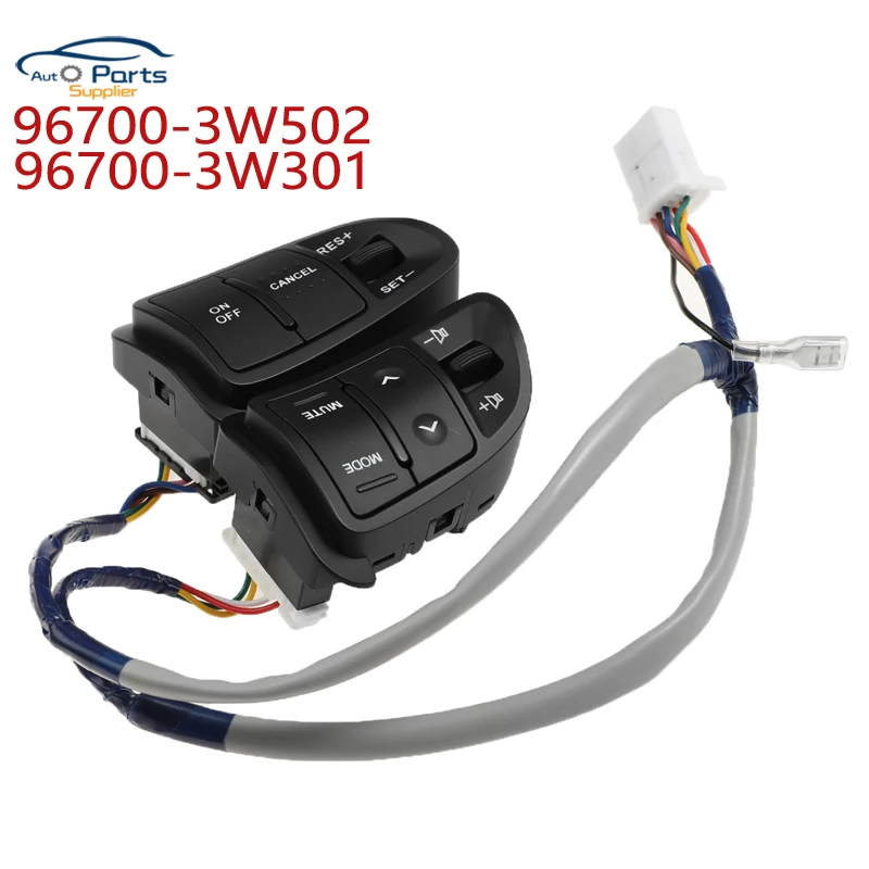 

New 96700-3W502 96700-3W301 Steering Wheel Button Cruise Volume Control Switch Phone For Kia Sportage Ceed Sid