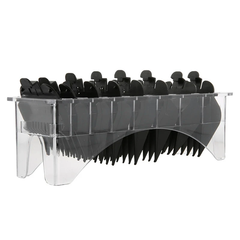 

8PCS Hair Clipper Combs Guide Kit Multi-Color Plastic Hair Trimmer Guards Attachments 3-25mm Universal Hair Salon Tools