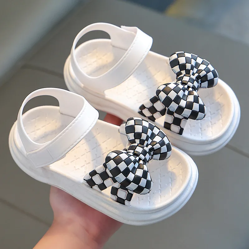 

Summer Kids Shoes Girls Sandals First Step Girl's Sandalias Bowknot Slippers Toddlers 1 Year Children Infant Sandals 2 Years