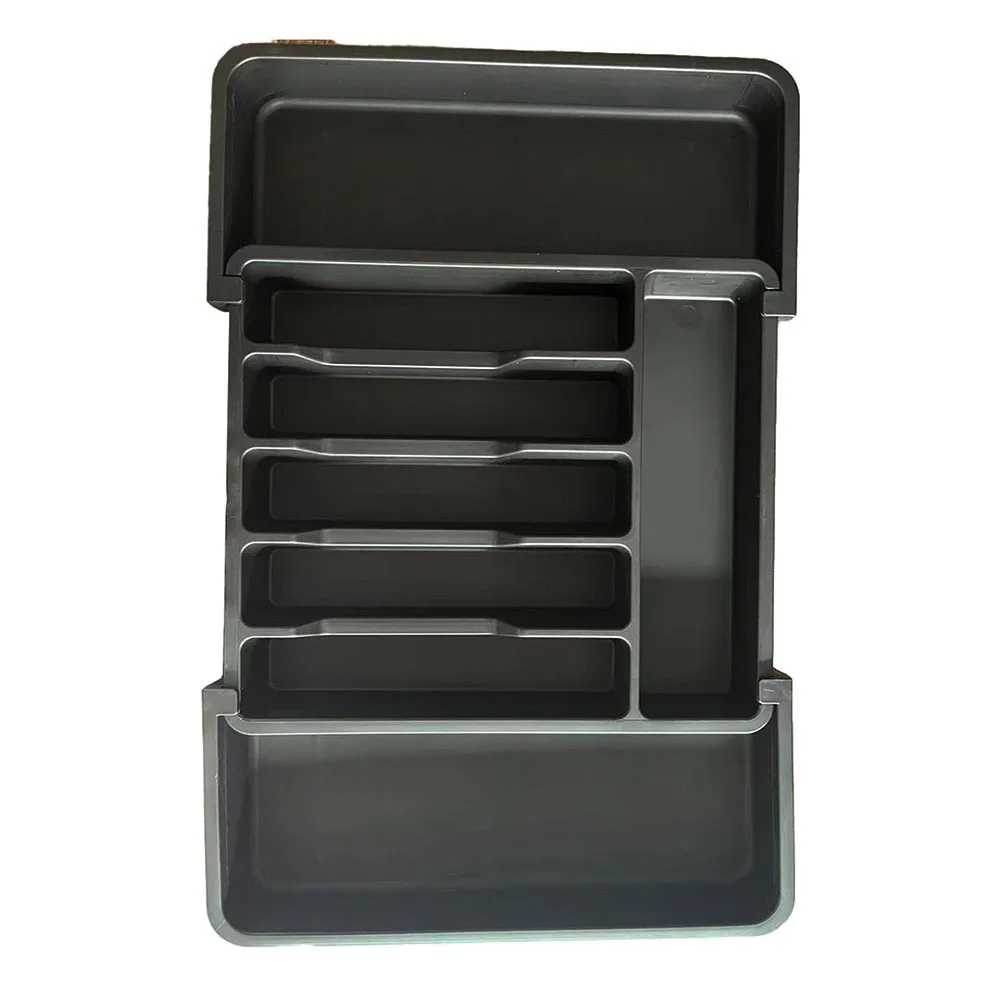 

Silverware Organizer Plastics White Adjustable Compact Expandable Grey Household Tools Tabletop Mount Brand New