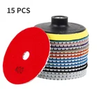 15 шт. шлифовальные Бумага шлифовальный диск мокрый Алмазные диски для полировки плитки Мрамор Гранит полировщик декоративного камня Керамика ручной инструмент