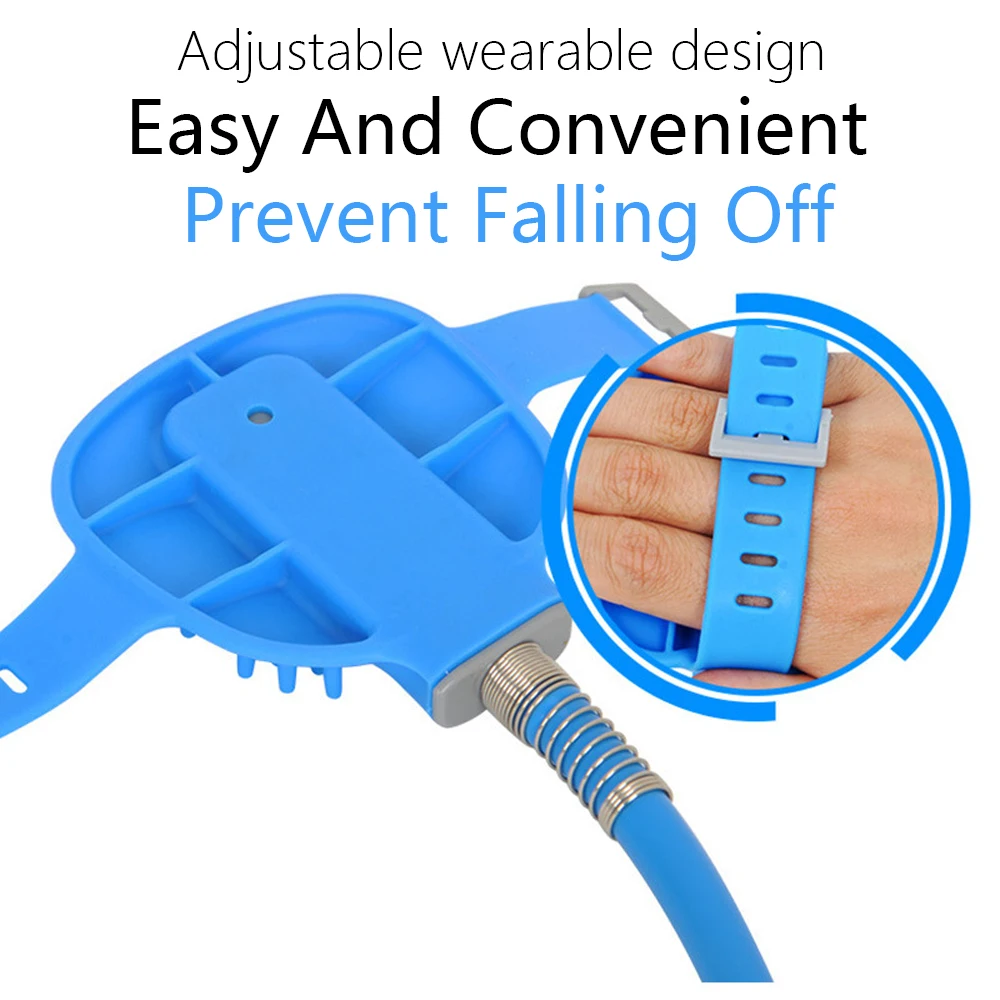 

Универсальный инструмент для ванной домашних животных, силиконовая Массажная щетка для собак, распылитель для душа для домашних животных, ...