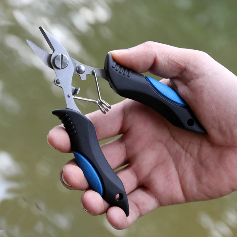 1PCS Multifunction Fishing Tools Accessories for Winter Needle nose pliers Vise  Flies Scissors Braid Set Fish Tongs