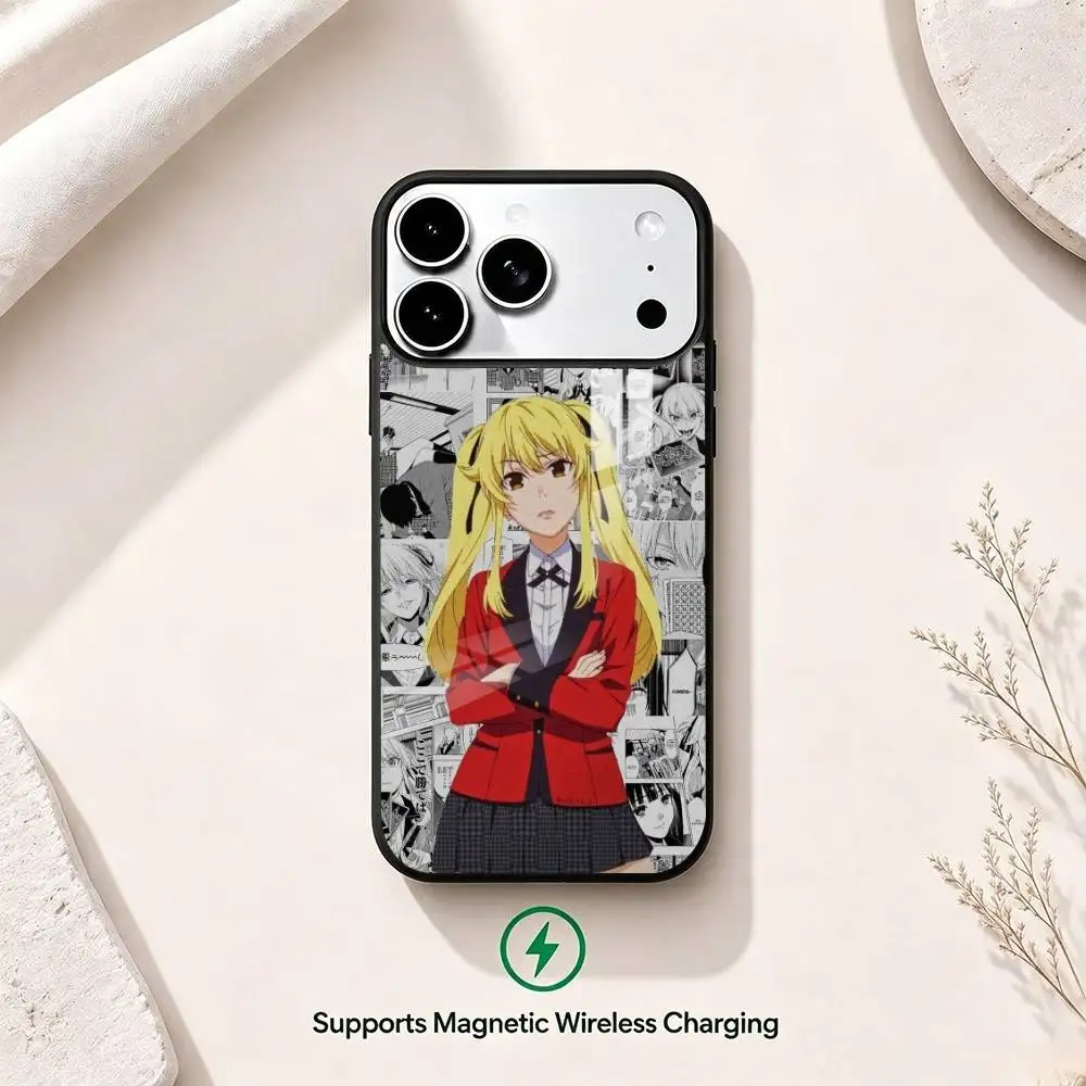 Фото Чехол для телефона с Мэри Саотомэ из аниме Kakegurui для iPhone 17, 16, 15, 14, 13, 12, 11 Plus, Pro, поддерживает магнитную беспроводную зарядку №4