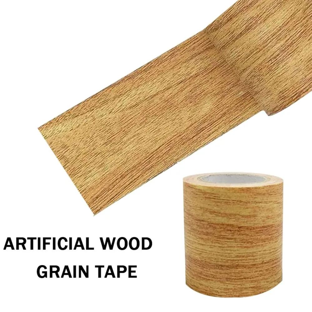 2 x 15 футов ремонт с эффектом древесины клейкая имитация лента для ремонта царапин
