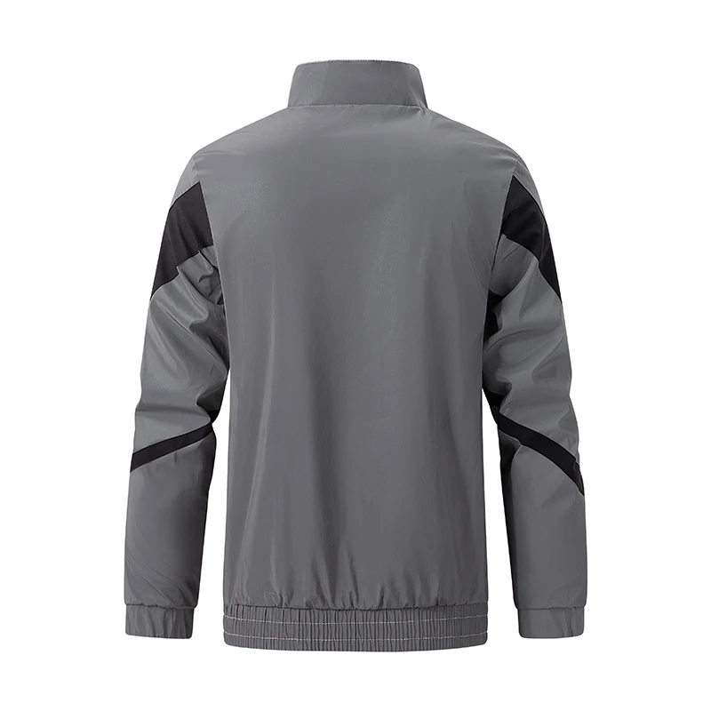 Karentea Men's Running Jacket Loose Night Run Reflective Sports Gym Sports Jogging Outdoor Coat Breathable Clothing