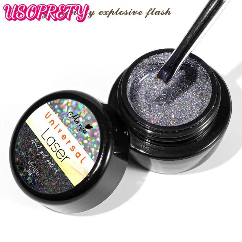 

Shiny Canned Uv Nail Gel Nail Polish Glue Semi Permanent Nail Art Vernis Manicure Diy Nails Gel Nail Polish Diamond Glitter