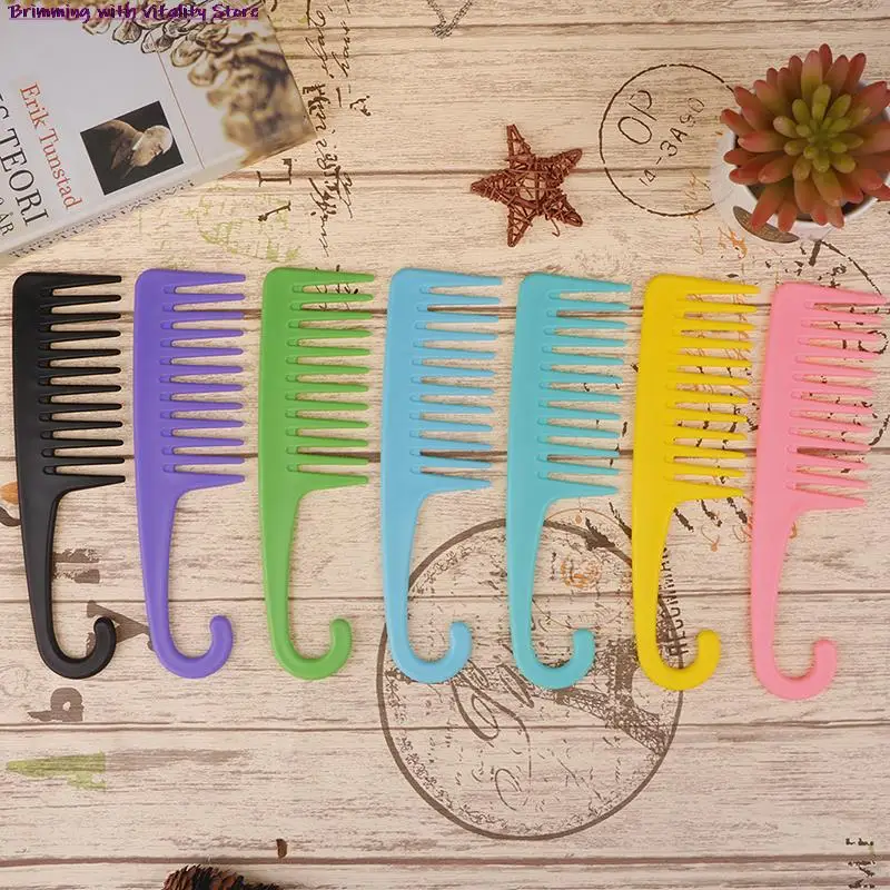 

Large Wide Tooth Combs Of Hook Handle Detangling Reduce Hair Loss Comb Hairdress