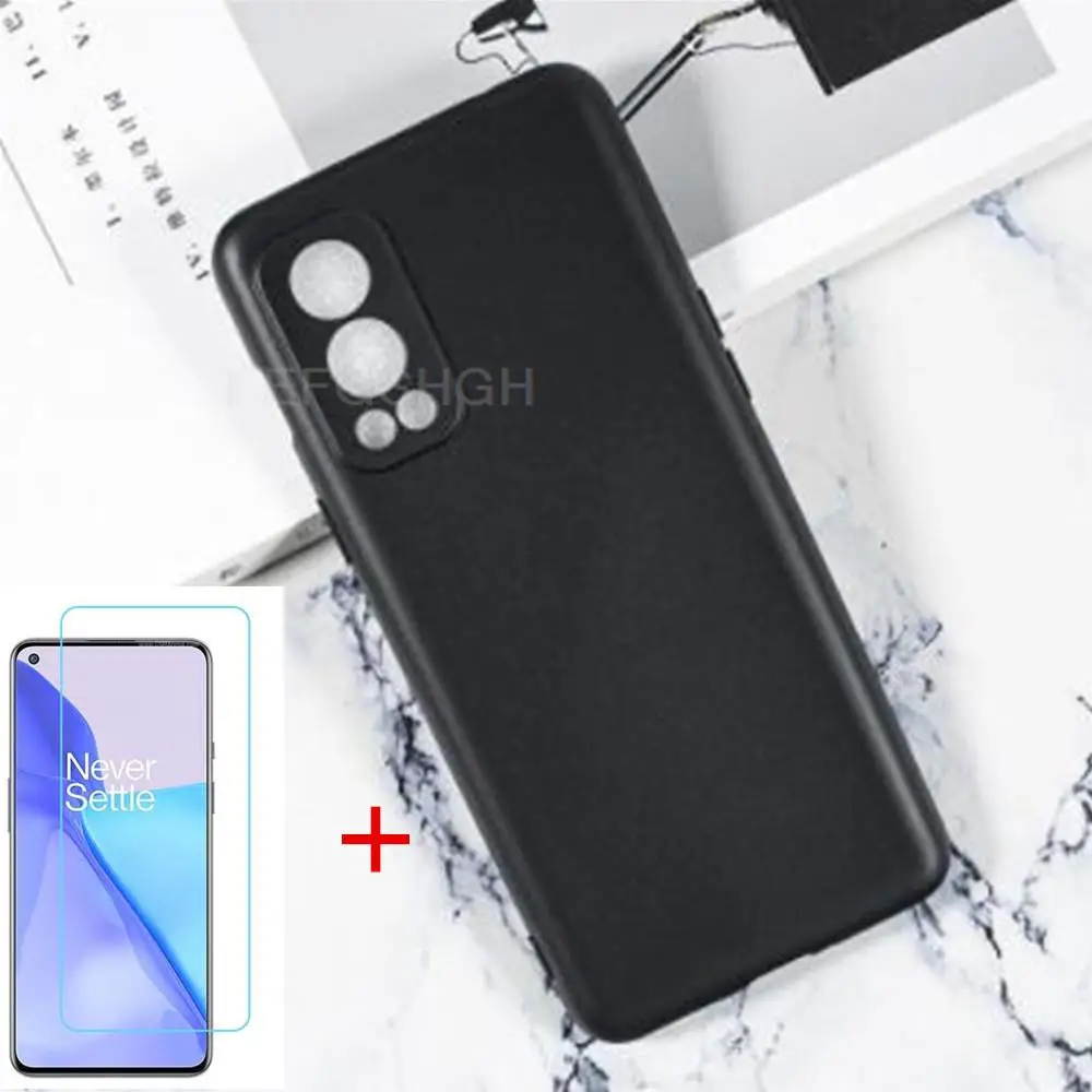

Чехол для OnePlus Nord 2 чехол для телефона, силиконовая задняя крышка из ТПУ для OnePlus Nord 2, защита экрана из закаленного стекла