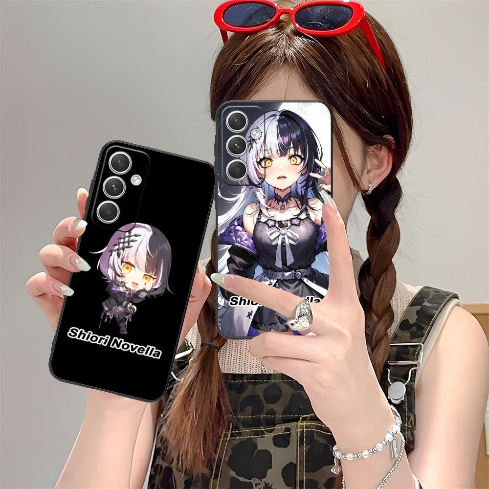 Fashion Shiori Novella Mobile Cell Phone Case for Samsung M55 35 15 54 34 14 33 23 13 42 32 22 F55 12 5G Black Cover Shell