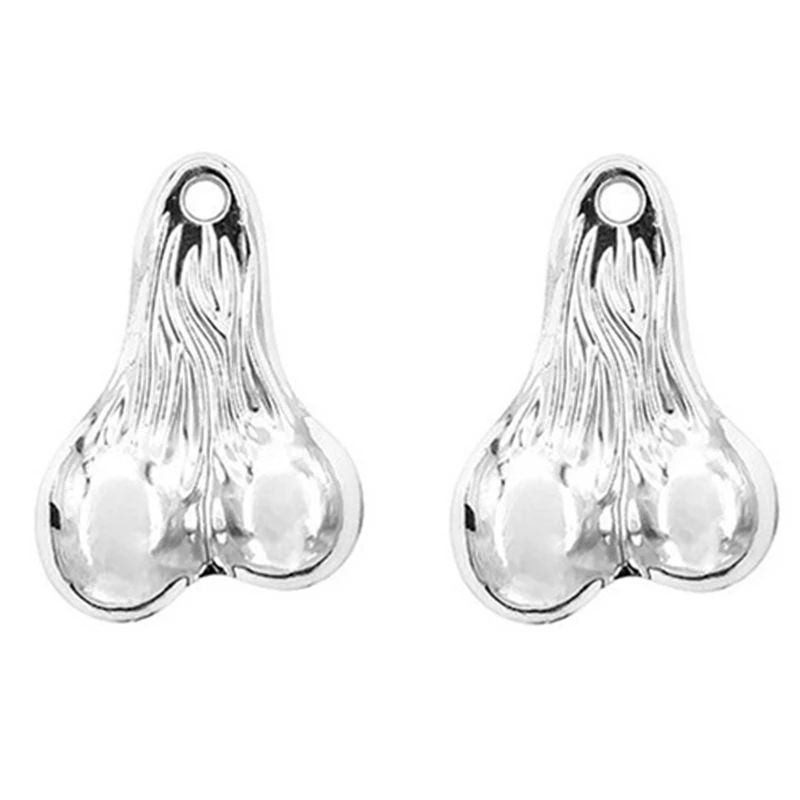 

2Pcs 55X38mm Metal Dangler Balls Truck Nuts Simulation Parts For 1/8 1/10 1/12 RC Car Axial SCX10 Traxxas TRX4 Tamiya