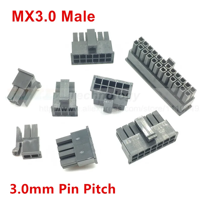10 шт./лот MX3.0 3 0 мм автомобильный разъем жгута проводов 2 - 24 pin для ПК/компьютерной