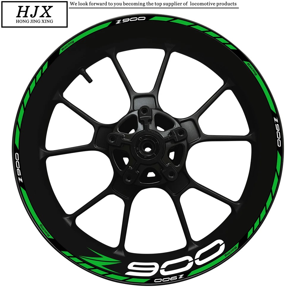 

Newest For Kawasaki Z900 LOGO Inner And Outer Wheel Hub Decal Set Decorative Z 900 Motorcycle 17 Inch Rim Reflective Sticker