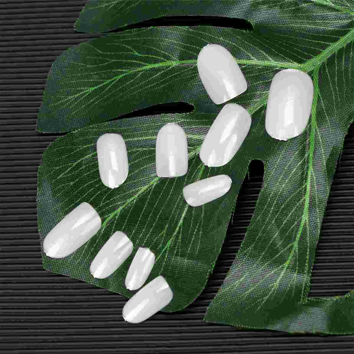 

Nail Nails Tip False Tips Short Fake Acrylic French Artificial Full Cover Patch Manicure Square Adhesive Self Practice Press