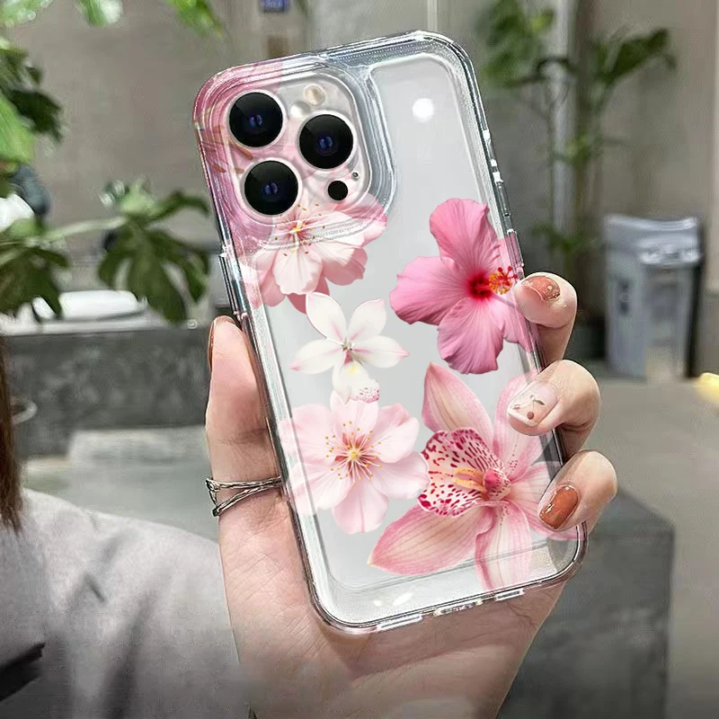 Фото Чехол с цветочным коллажем и милым узором для Samsung S26 Ultra, S25, S24, S23, S21 FE, S22 Plus, а также для Galaxy A16, A36, A55, A54, A53 5G Funda №5