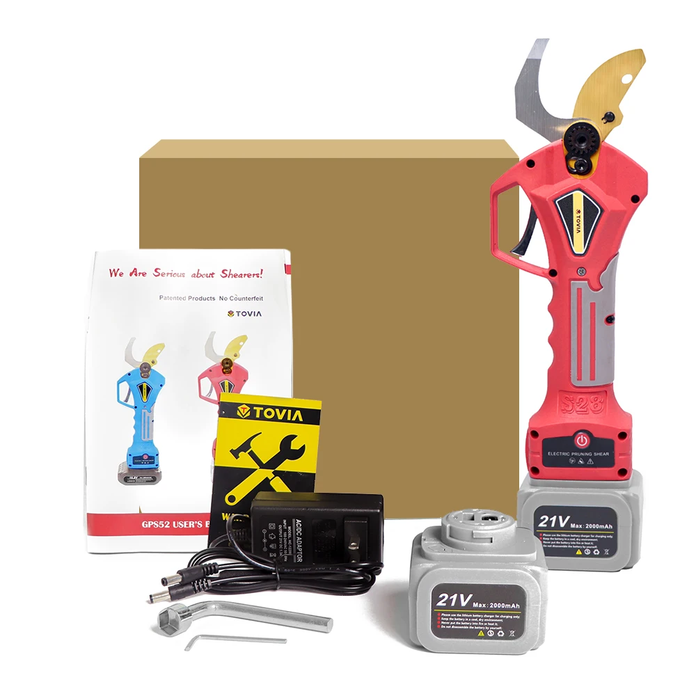 Электрические ножницы для обрезки фруктовых деревьев, 400 Вт, 2 аккумулятора