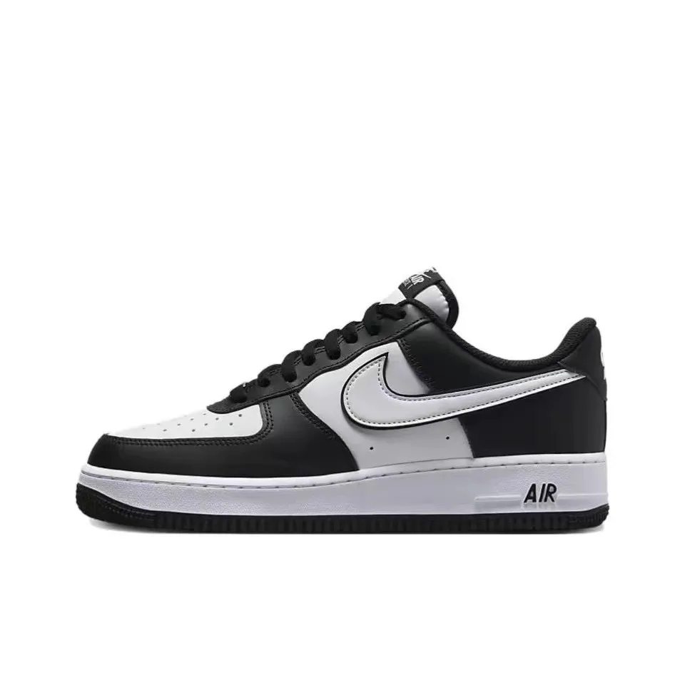 Air Force 1 Nike Low &quotPanda&quot black and white casual retro versatile men women sports shoes anti slip low top board