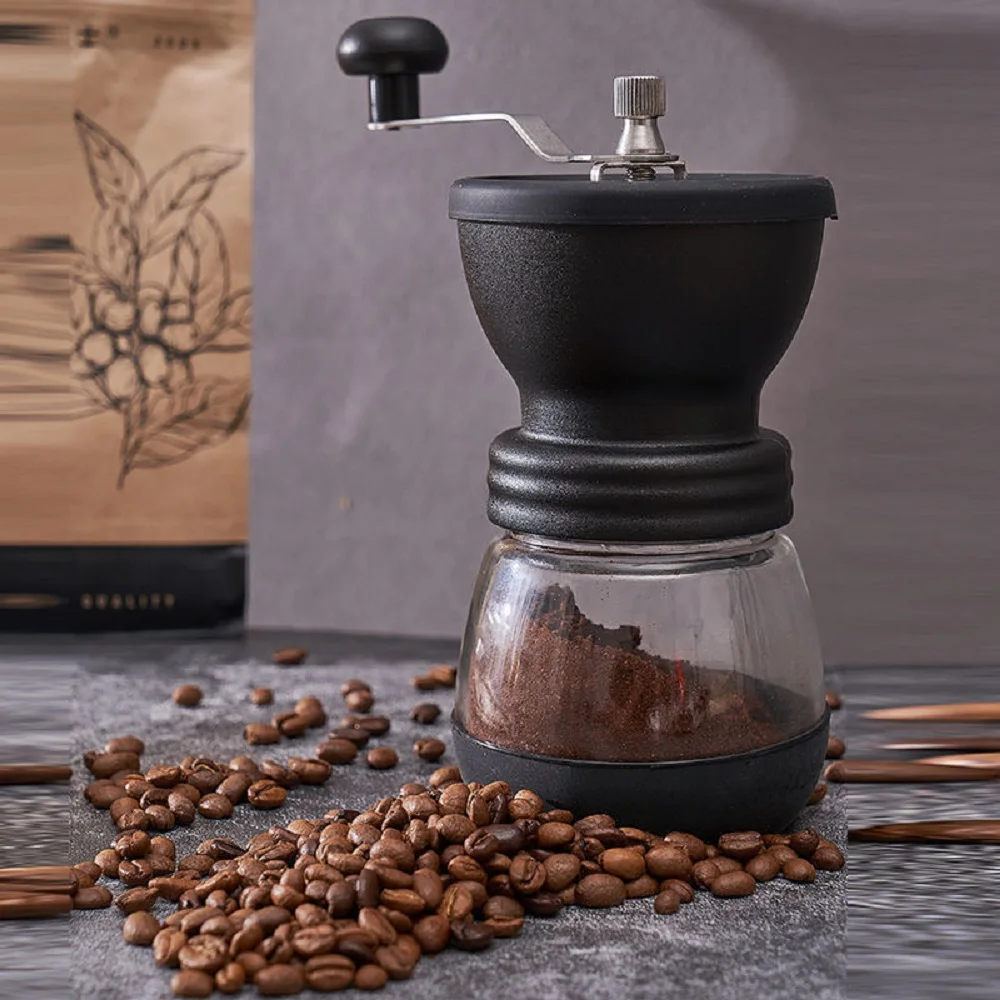 

Manual Coffee Grinder Bean Maker Spice Electric Kitchen Appliances Mill Cafe Herb Machine Grain Crusher Moulin Mixer Beans Food