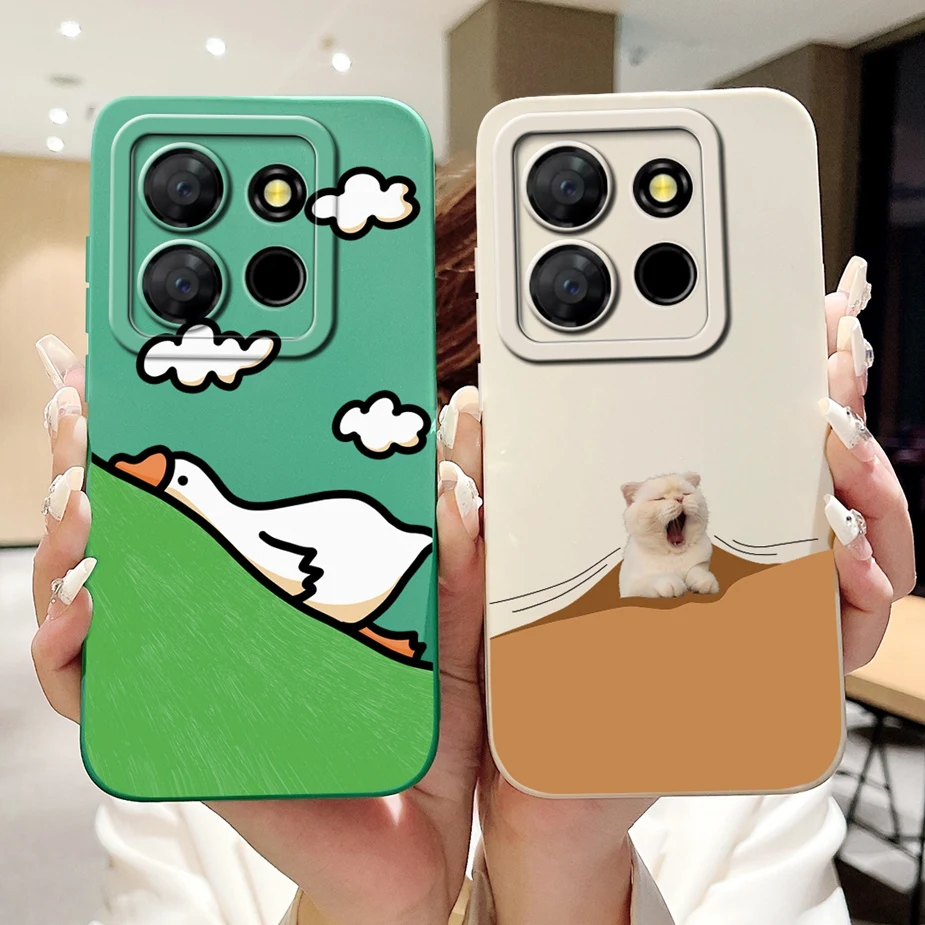 Для Itel A60 чехол A60s A662LM Милая забавная мультяшная Обложка Противоударная деталь