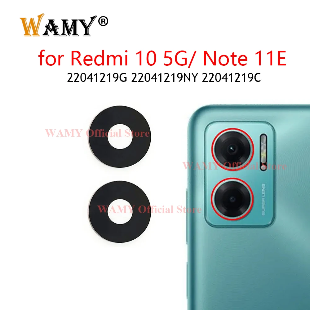Замена стекла объектива задней камеры WAMY для Xiaomi Redmi 10 5G/Note 11E 22041219 Г NY C с наклейкой