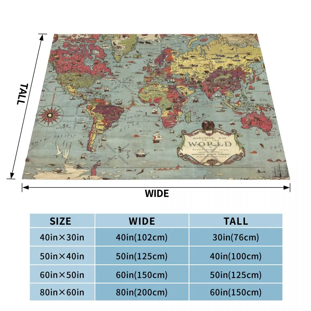 1931 г. винтажный плед с картой мира покрывало на кровать мягкие покрывала