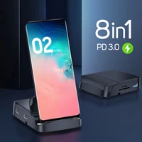 8 in 1 type c hub phone docking station stand dex pad station usb c to hdmi power charger kit dock station for samsung huawei