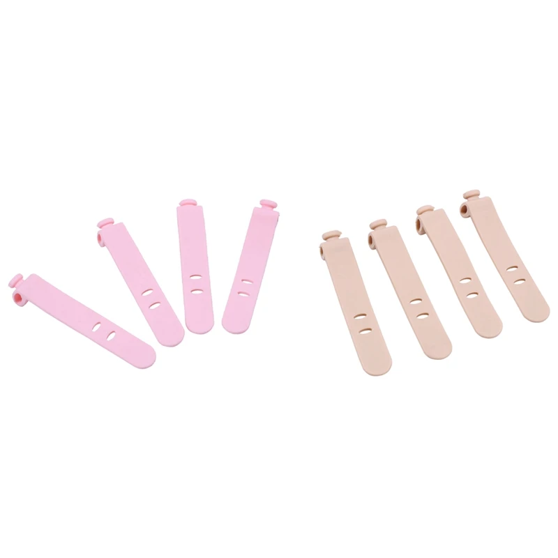 

NEW-8Pcs силиконовая лента для хранения наушников, кабель для передачи данных, цвет хаки и розовый
