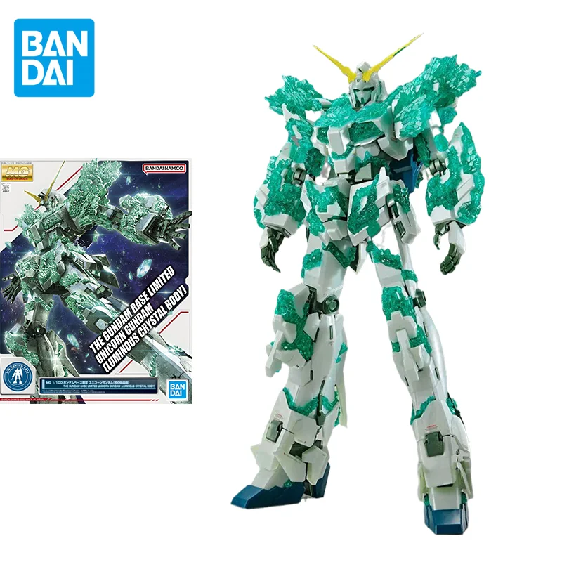 

Оригинальная блестящая фигурка единорога Bandai, Мерцающая кристаллическая фигурка тела для детей