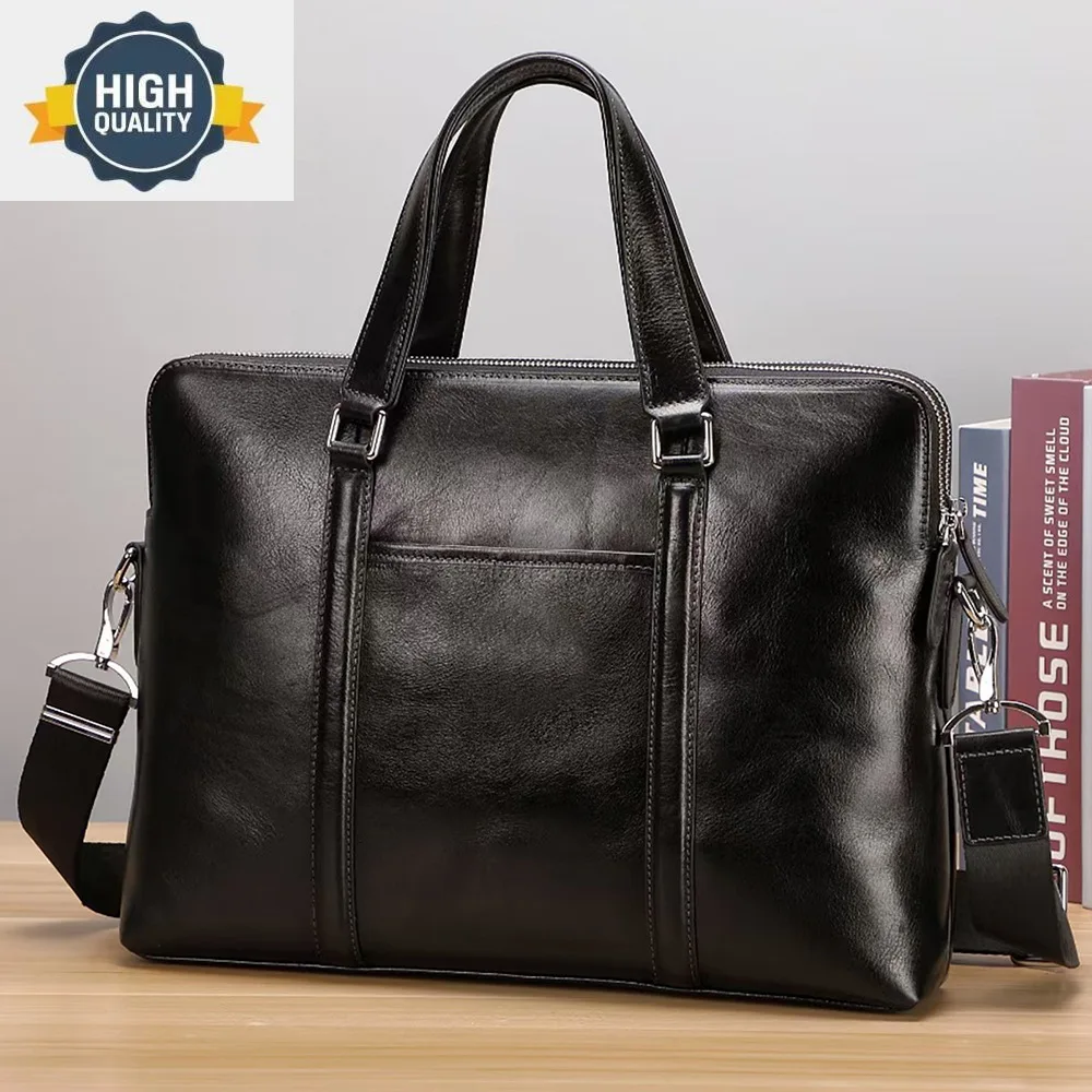 Портфель мужской кожаный сумка для компьютера мессенджер бизнеса/путешествий
