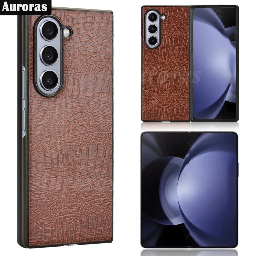 Складной кожаный флип-чехол Auroras для Samsung Galaxy Z складной чехол 6 дюймов в стиле