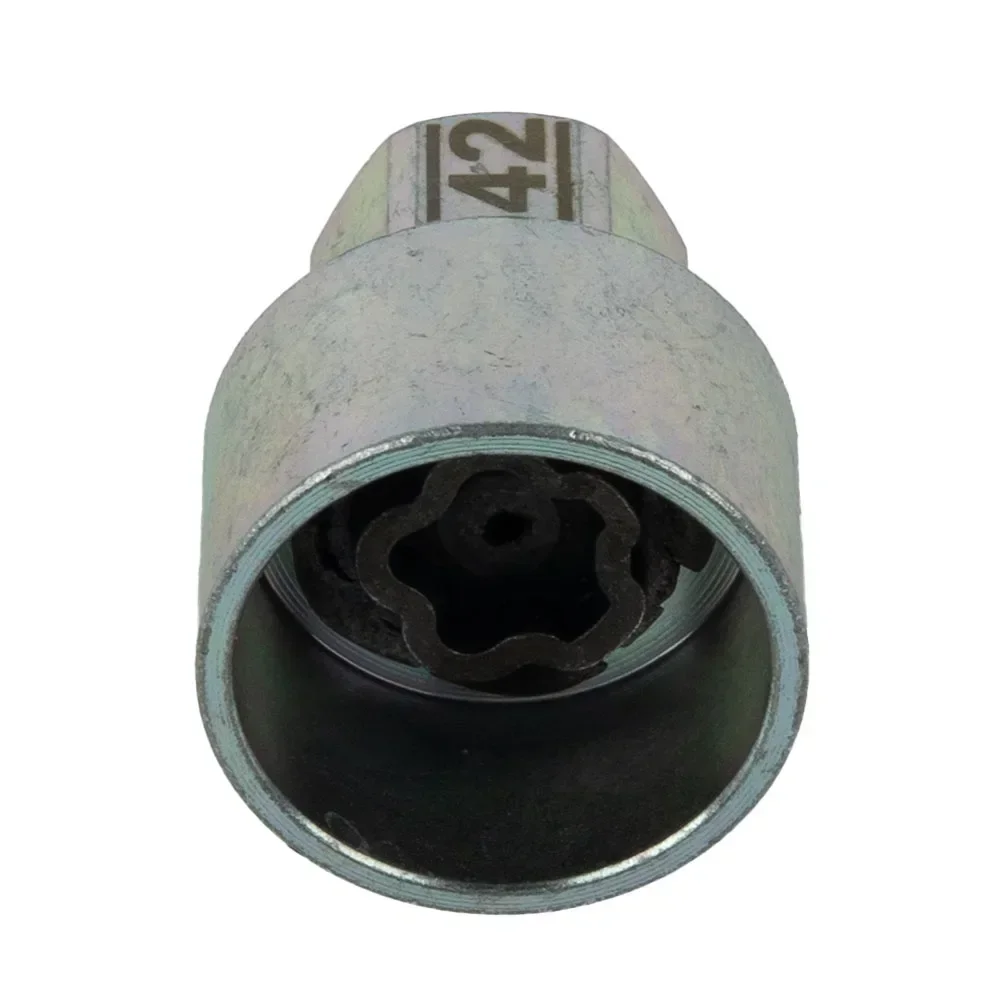 1X Автомобильный Замок FINDME для колес Противоугонный винт гайка болт #42 ключ