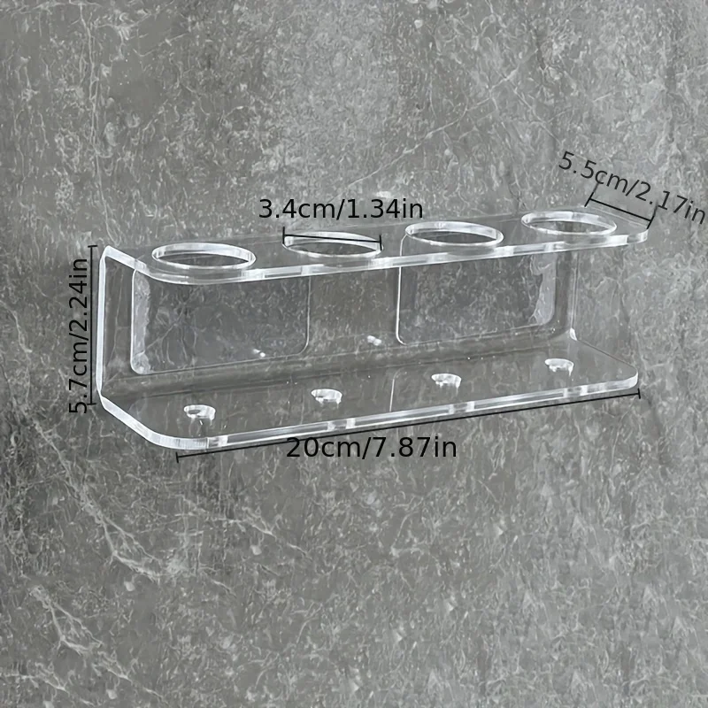 

Прозрачный настенный держатель для зубной щетки