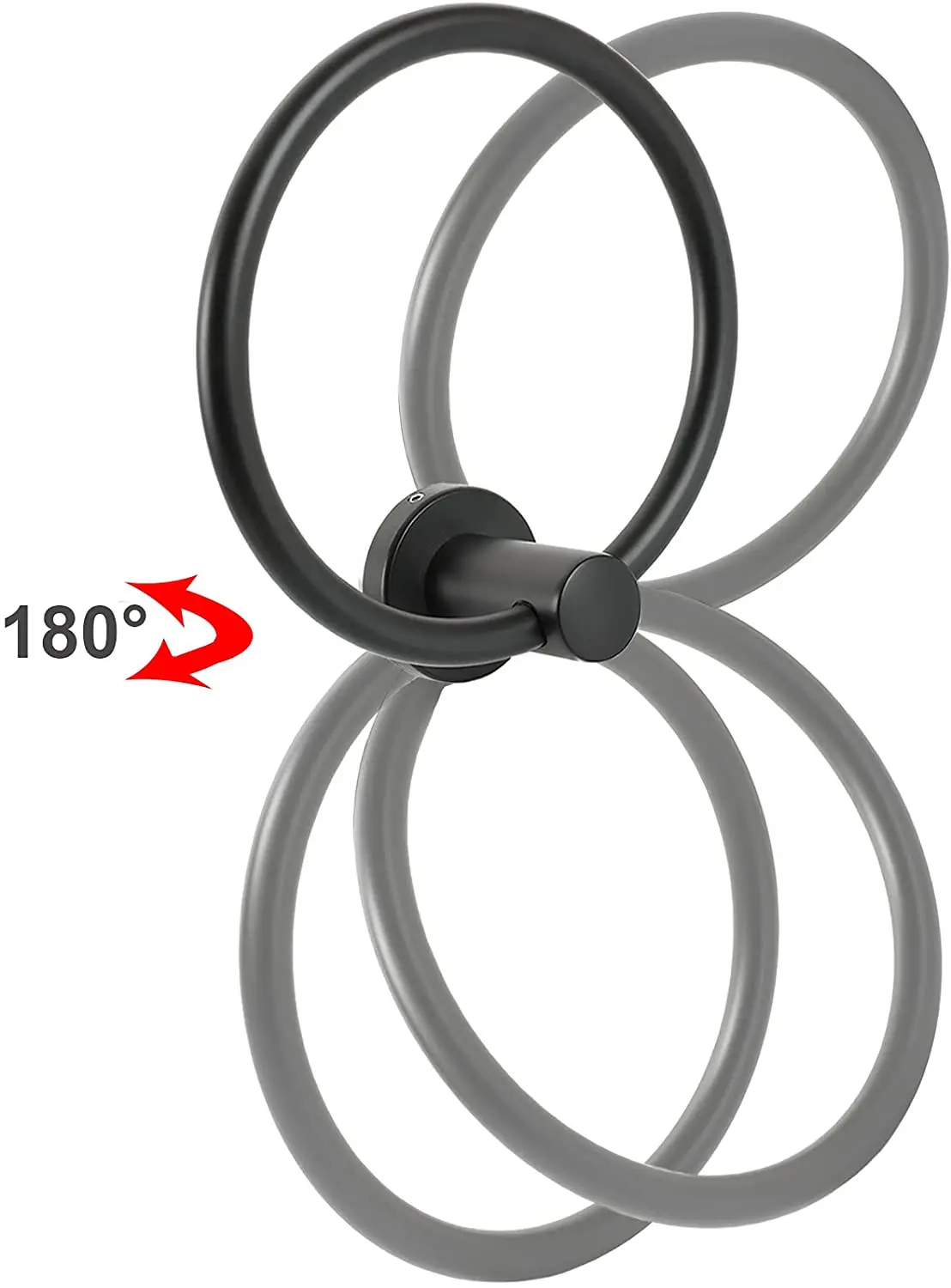

2pc Self Adhesive Stainless Steel Towel Rings Round Bathroom Towels Holder Wall Mounted Hand Towel Rails for Kitchen Bathroom
