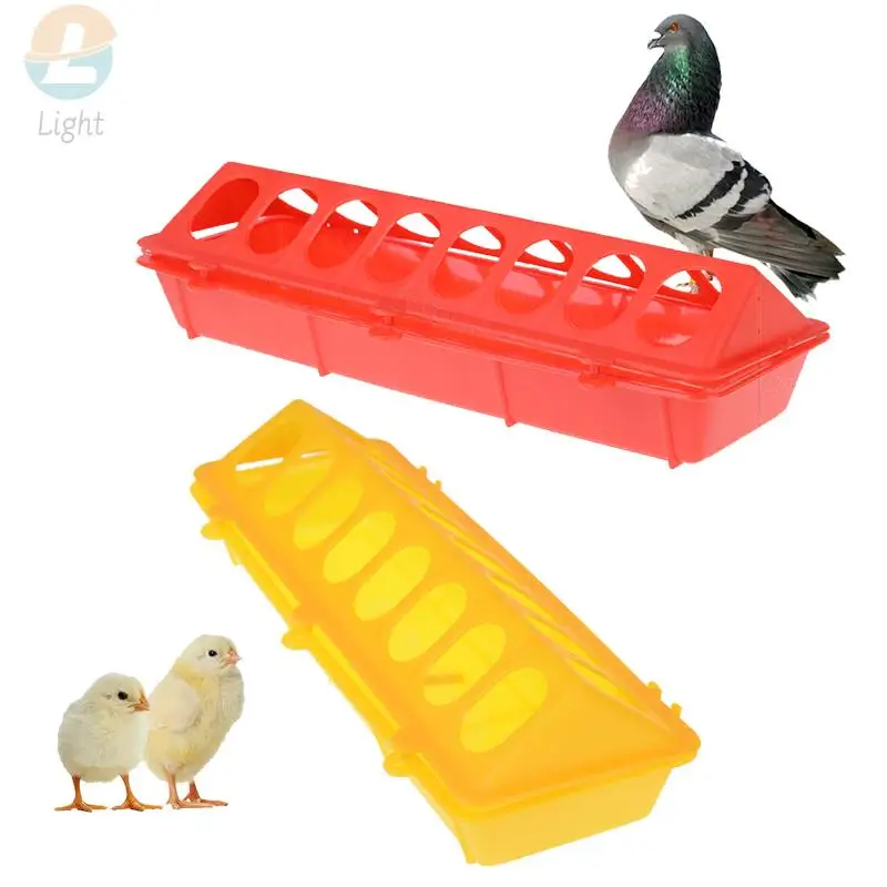 For Cage Flip-top Pheasant Chicken Ground Anti-spread Rearing Trough Feeding Bucket Bird Cage Tool