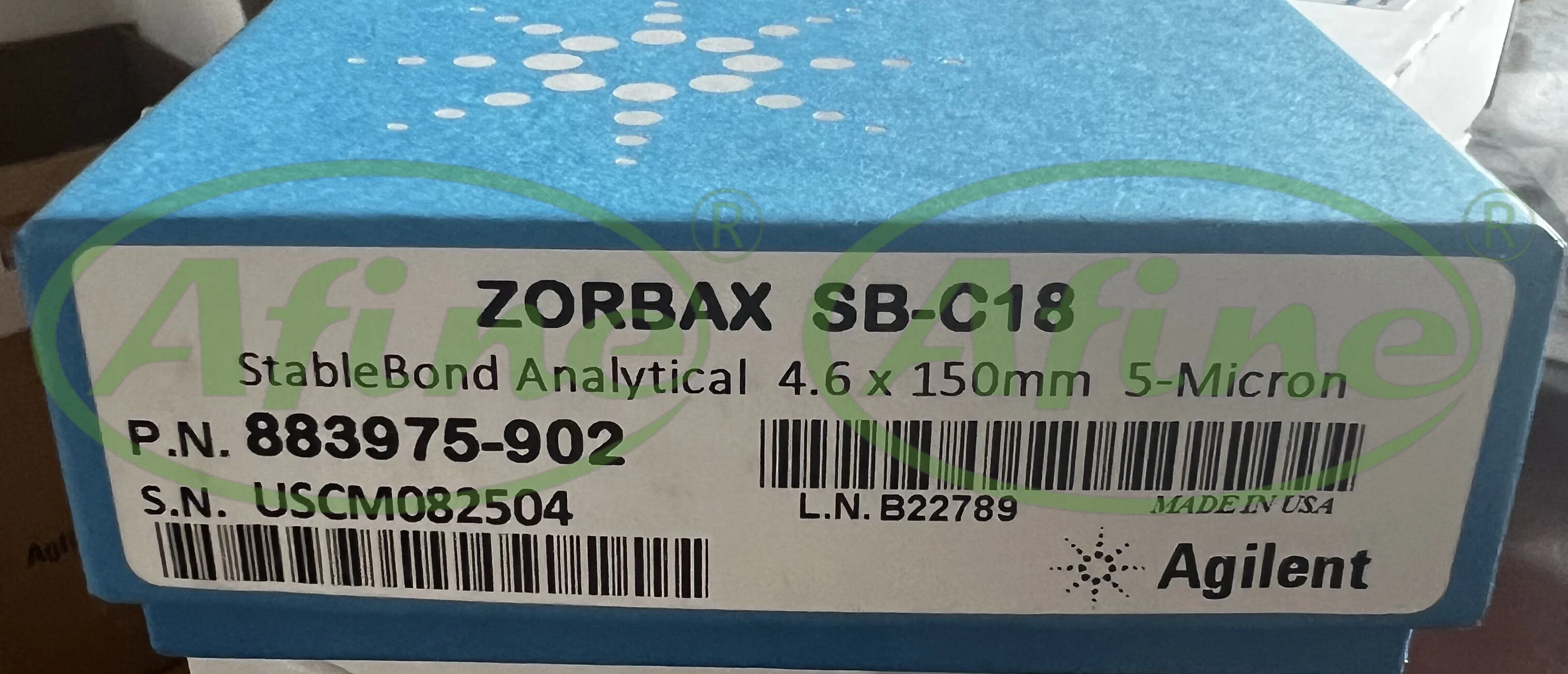 AFINE Agilent 883975 -902 Колонка ZORBAX StableBond C18 4 6 x 150 мм 5 мкм 400 бар